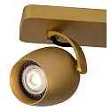 Lucide Deckenstrahler PRESTON, GU10, 2x5W 2200K/3000K, dimmbar, Gold matt, Messing