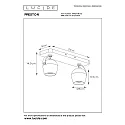 Lucide Deckenstrahler PRESTON, GU10, 2x5W 2200K/3000K, dimmbar, Gold matt, Messing