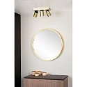 Lucide LED Deckenstrahler NIGEL, GU10, 3x5W 2200K/3000K, dimmbar, Gold matt, messing