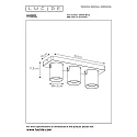 Lucide LED Deckenstrahler NIGEL, GU10, 3x5W 2200K/3000K, dimmbar, Gold matt, messing