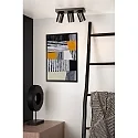 Lucide LED Deckenstrahler NIGEL, GU10, 3x5W 2200K/3000K, dimmbar, schwarz, Stahl