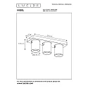 Lucide LED Deckenstrahler NIGEL, GU10, 3x5W 2200K/3000K, dimmbar, schwarz, Stahl