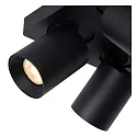 Lucide LED Deckenstrahler NIGEL, GU10, 4x5W 2200K/3000K, dimmbar, schwarz