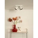 Lucide spot NIGEL 4 flames, cylindrical, rotatable GU10 IP20, white dimmable