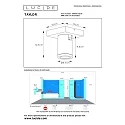 Lucide LED Deckenstrahler TAYLOR Badezimmerleuchte, GU10, 1x5W 2200K/3000K, dimmbar, IP44, schwarz