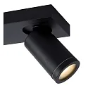 Lucide spot TAYLOR 3 flames, cylindrical GU10 IP44, black dimmable