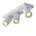 Lucide spot TAYLOR 3 flames, cylindrical GU10 IP44, white dimmable