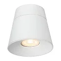 Lucide Aufbau-Deckenstrahler TRIGONO, 1-flammig, Spot konisch, Ø 10.5 cm, GU10 (PAR16), dreh- und schwenkbar, Metall, weiß