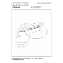 Aufbau-Deckenstrahler TRIGONO, 2-flammig, Spots konisch, 2x GU10 (PAR16), dreh- und schwenkbar, Metall, schwarz