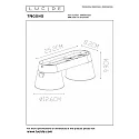 Lucide spot TRIGONO ES111 2 flames, adjustable, conical ES111 IP20, white dimmable