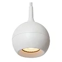 Lucide 1-Phasen Pendelleuchte TRACK FAVORI, 230V, 1 x GU10, IP20,rund, dimmbar, weiß