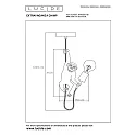 Lucide Pendelleuchte EXTRAVAGANZA CHIMP, Ø 17,6 cm, 1xE27, schwarz