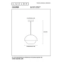 Lucide Pendelleuchte COOPER, Ø 30 cm, 1xE27, Gold matt, messing