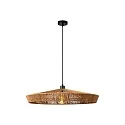 pendant luminaire YUNKAI E27 IP20, wood, black