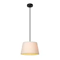 Pendelleuchte WOOLLY, Ø 28 cm, 1xE27, beige