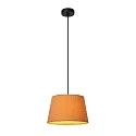 pendant luminaire WOOLLY round E27 IP20, yellow, black