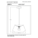 Lucide pendant luminaire JESSICA E27 IP20, black dimmable