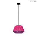 Lucide pendant luminaire JESSICA E27 IP20, pink, black dimmable