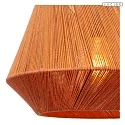 Lucide pendant luminaire JESSICA E27 IP20, black, terracotta dimmable