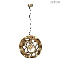 pendant luminaire HANNELORE E27 IP20, brass dimmable