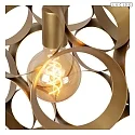 pendant luminaire HANNELORE E27 IP20, brass dimmable