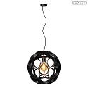 Pendelleuchte HANNELORE Ø 40 cm 1x E27 IP20 , schwarz