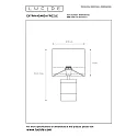 Lucide Tischleuchte EXTRAVAGANZA FRIZZLE, Ø 18 cm, 1xE14, braun