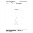 Lucide Tischleuchte EXTRAVAGANZA MISS TALL, Ø 25 cm, 1xE27, Gold matt, Messing