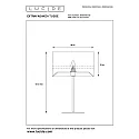 Lucide table lamp EXTRAVAGANZA TUSSE round E14 IP20, green, gold 