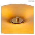 table lamp SENTINO G9 IP20, brass, taupe 