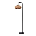 Lucide floor lamp YUNKAI E27 IP20, brown, black dimmable