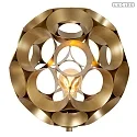 floor lamp HANNELORE E27 IP20, brass dimmable