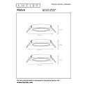 Lucide recessed luminaire FOCUS LED round, set of 3 GU10 IP20, black dimmable 15W 320lm 3000K 40° CRI >80