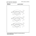 Lucide LED Einbaustrahler FOCUS, GU10, 3x5W, 3000K, 3er Set, dimmbar, weiß