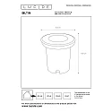 Lucide Outdoor Bodeneinbaustrahler BILTIN, Ø 10,8 cm, 1xGU10, IP67, Chrom matt