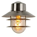 outdoor wall luminaire ZICO round, direct E27 IP44, chrome matt dimmable