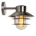 outdoor wall luminaire ZICO round, direct E27 IP44, chrome matt dimmable