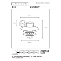 Lucide outdoor wall luminaire ZICO round, direct E27 IP44, black dimmable