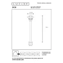 Lucide outdoor floor lamp ZICO round, direct E27 IP44, chrome matt dimmable