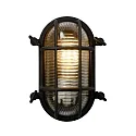 Lucide Outdoor Wandleuchte DUDLEY, 1xE27, IP65, oval, schwarz