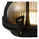 Lucide Outdoor Wandleuchte DUDLEY, 1xE27, IP65, oval, schwarz