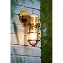 Lucide Outdoor Wandleuchte DUDLEY, 1xE27, IP44, zylindrisch, Gold matt, messing