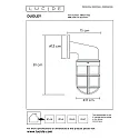 Lucide Outdoor Wandleuchte DUDLEY, 1xE27, IP44, zylindrisch, Gold matt, messing