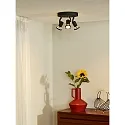 Lucide LED Deckenstrahler CARO, Ø 20 cm, GU10, 3x5W, 2700K, schwarz