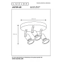 Lucide LED Deckenstrahler CARO, Ø 20 cm, GU10, 3x5W, 2700K, schwarz