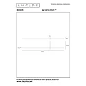 Lucide LED Wandleuchte SEGIN, 1x10W, 2700K, schwarz