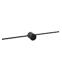 LED Wandaufbau-Spiegelleuchte MIZAR, IP44, 60cm, 6W 2700K 270lm 120°, schaltbar, schwarz