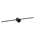 Lucide LED Wandaufbau-Spiegelleuchte MIZAR, IP44, 60cm, 6W 2700K 270lm 120°, schaltbar, schwarz