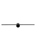 Lucide LED Wandaufbau-Spiegelleuchte MIZAR, IP44, 60cm, 6W 2700K 270lm 120°, schaltbar, schwarz
