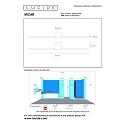 Lucide LED Wandaufbau-Spiegelleuchte MIZAR, IP44, 60cm, 6W 2700K 270lm 120°, schaltbar, schwarz